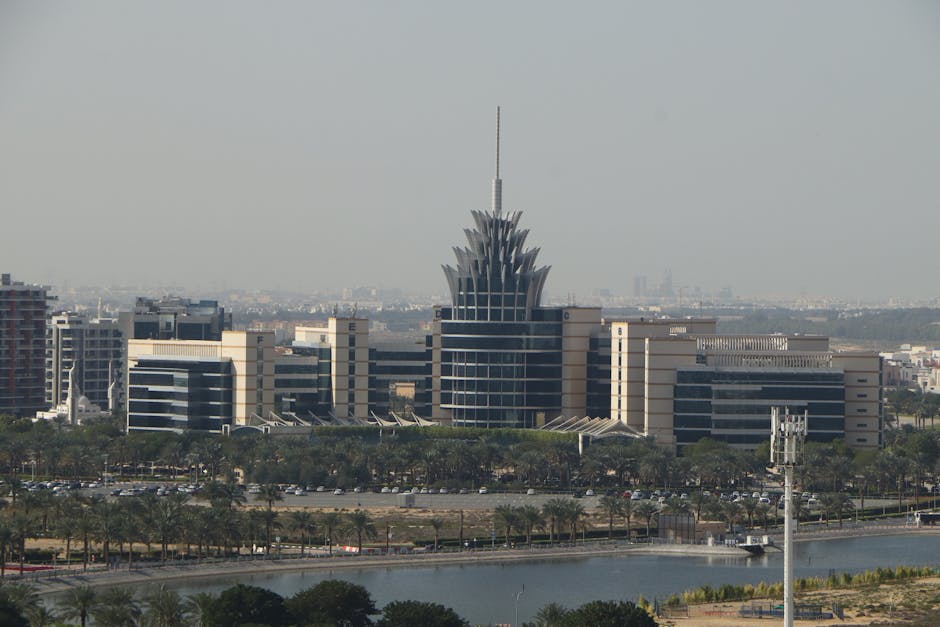 Iran Dubai Oracle building strike showing Oracle building targeted in Iran attack